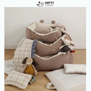 Cama para gatos y perros para todas las estaciones con cojín extraíble-<span class=keywords><strong>Perrera</strong></span> térmica cálida de felpa súper suave para mascotas, fondo duradero para mascotas de interior - Product Image 5