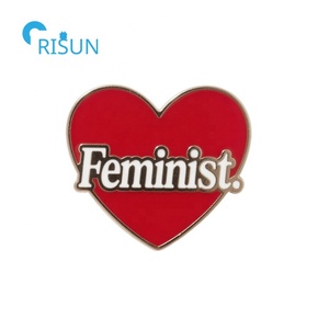 Personalizado Rose Glitter Girl Women Right Power Feminism Feminist Lapel Pins Insignias Broches Custom Feminist Esmalte Pin - Product Image 6