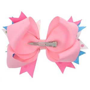 Moda popolare 5 pollici Stacked Archi Dei Capelli <span class=keywords><strong>per</strong></span> Teenager di Età Delle Ragazze Boutique Dell'arco Dei Capelli Della Clip <span class=keywords><strong>per</strong></span> Treccia - Product Image 6