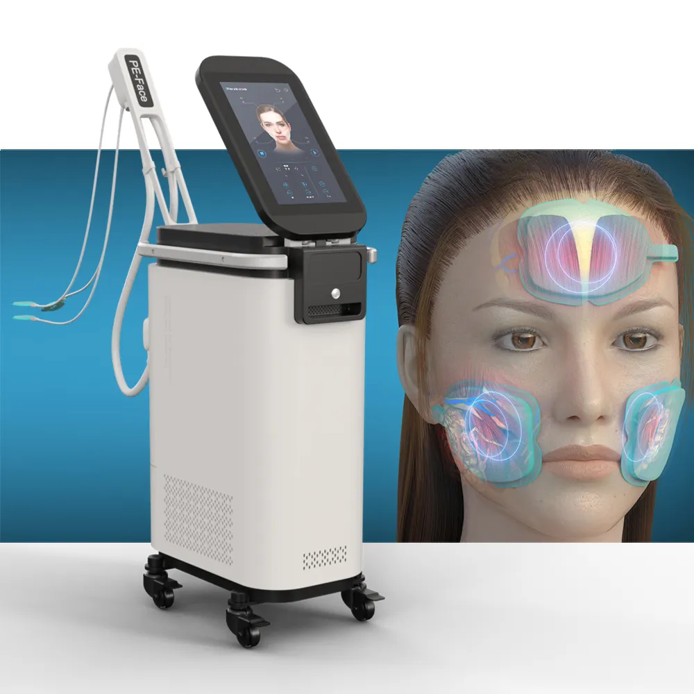 2023 Neueste PE-Face Ems RF Falten entfernung EM PE Face Lifting Beauty Machine für Salon