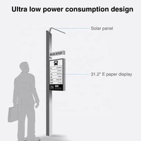 Appareil d'affichage numérique intelligent à encre électronique personnalisé, arrêt de bus, écran noir et blanc, affichage mural LCD