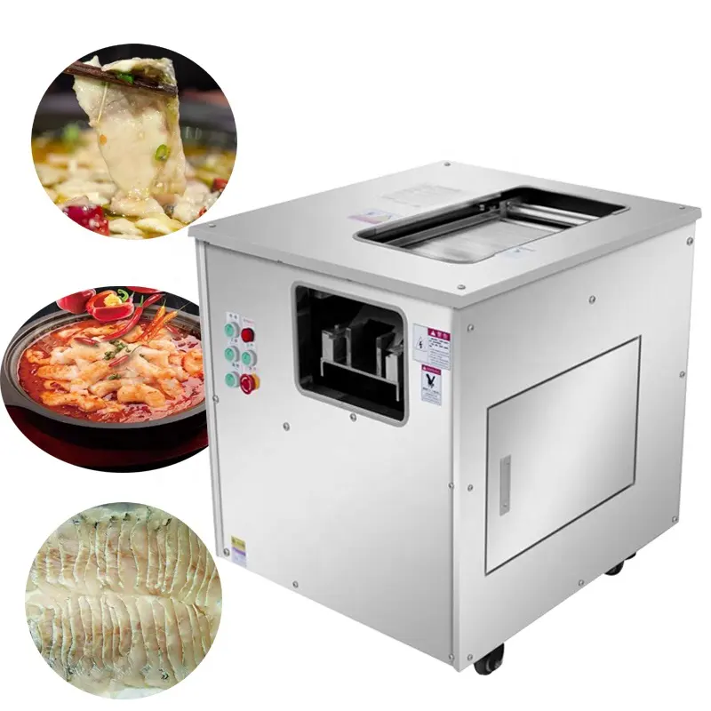 Automatic Cod Anchovy Trout Salmon Catfish Tilapia Fish Smoke Sashimi Slice Cut Slicer Fillet Machine Price