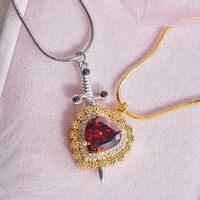 Collier avec pendentif en forme de cœur, bijoux pour la Saint-Valentin, colliers assortis pour les couples