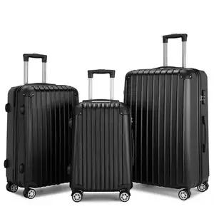 Set di valigie Trolley da viaggio bagaglio a 4 ruote Trolley in ABS Set di valigie valigia a rullo per uomo donna viaggi in famiglia