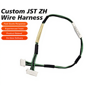 Custom Jst Zh Connector PVC Wire Harness Assembly <b>Cable</b> for Motorcycle Computer Use Electronic Equipment Circuit Board <b>Power</b> - Product Image 1