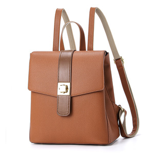 Sac fourre-tout décontracté vintage 2026 pour femme, deux poignées, nouveau, couleur unie, fermeture éclair, en PU, imperméable, durable, amovible - Product Image 4