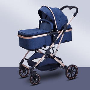 Luxe <span class=keywords><strong>3</strong></span> en <span class=keywords><strong>1</strong></span> bébé siège <span class=keywords><strong>auto</strong></span> poussette ensemble pliable coton poussette landau pour voyage pour nouveau-nés et tout-petits - Product Image 5