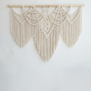 <span class=keywords><strong>Tapiz</strong></span> bohemio de macramé para colgar en la <span class=keywords><strong>pared</strong></span>, <span class=keywords><strong>tapiz</strong></span> grande hecho a mano para dormitorio y sala de estar - Product Image 1