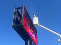 Affichage LED pour poteau de rue extérieur, panneau d'affichage numérique P6, simple ou double face, P8, P10, écran publicitaire numérique, étanche IP67, 5000cd