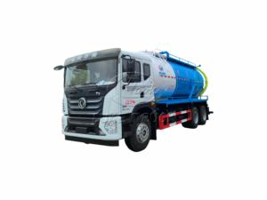 รถบรรทุกสุญญากาศแบบ 10 ล้อ 6x4 Dongfeng T5 ขนาด 18-20 ลูกบาศก์เมตร สำหรับดูดของเสียจากบ่อเกรอะและอุจจาระ  ดูดแรงสูง  ผลิตตามสั่งจากโรงงาน - Product Image 1