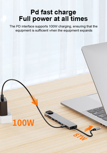 50% Off <span class=keywords><strong>USB</strong></span> C HUB 7-in-1 Docking Station Multiport Adapter với 4K SD Đầu đọc thẻ <span class=keywords><strong>2</strong></span> <span class=keywords><strong>USB</strong></span> <span class=keywords><strong>3</strong></span> cổng cho Ugreen dockingstation - Product Image 4