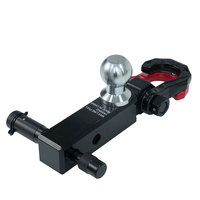 Kit de Gancho de Remolque 3 en 1 de Alta Resistencia, Soporte de Bola para Remolque, Gancho de Rescate, Herramienta de Emergencia, Soporte Estructural de Acero al Carbono, 50 lb