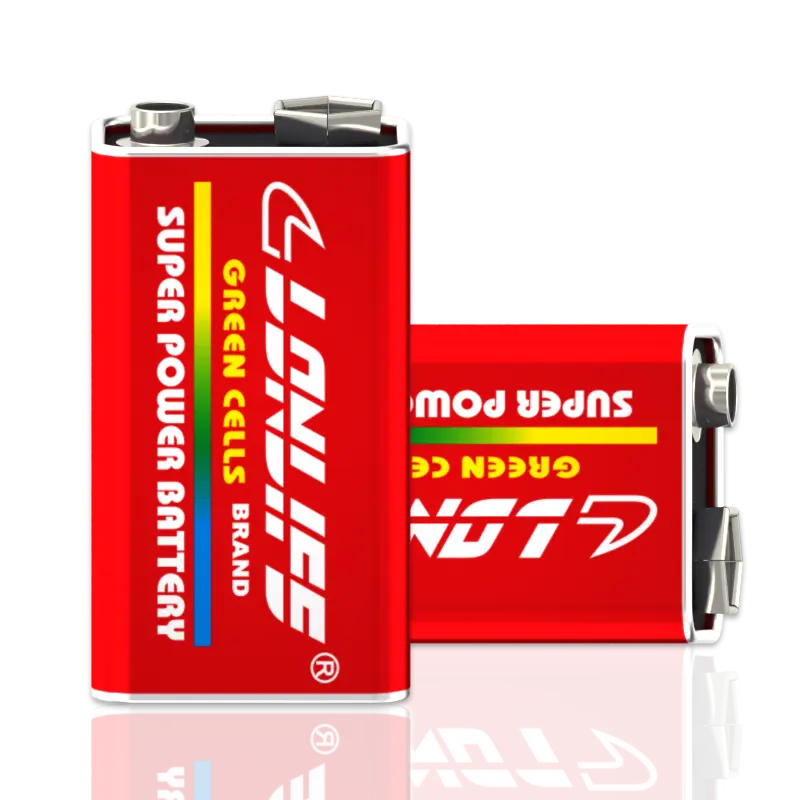 Lonlife 9V Battery 6F22 Carbon Zinc Battery