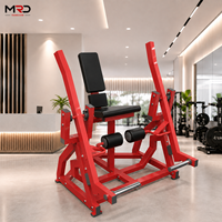Máquina de extensión de piernas isolateral con carga de placas, entrenador independiente de cuádriceps, equipo de gimnasio para entrenamiento de fuerza de la parte inferior del cuerpo