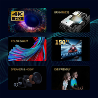 RIGAL P1E al aire libre inalámbrico Cine en Casa control remoto proyector de película pantalla de teléfono InFocus luz del día proyector de datos para cines