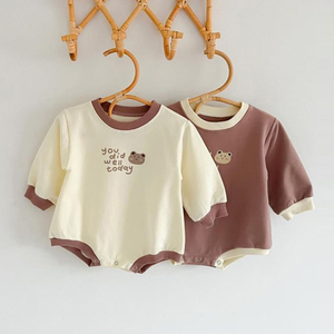 SALUTE SFS096 Traje de cuerpo de bebé de manga larga 100% algodón PooongRomper - Product Image 2