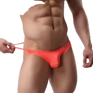 B1147 Marca dos homens Cuecas Sensuais de Biquíni Fio Dental Thong Tanga Exotic Spandex Respirável Underwear Jockstraps Jocks Pessoa Corajosa