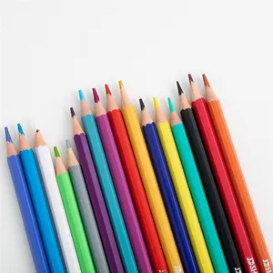 Atacado lápis de cor deli-Deli hexagona lápis de madeira natural colorido