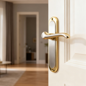 <span class=keywords><strong>Poignée</strong></span> <span class=keywords><strong>de</strong></span> <span class=keywords><strong>porte</strong></span> VASKY en acier inoxydable <span class=keywords><strong>de</strong></span> haute qualité, design moderne, <span class=keywords><strong>pour</strong></span> la maison, le bureau, l'hôtel, finition argentée, installation facile, <span class=keywords><strong>vis</strong></span> - Product Image 2