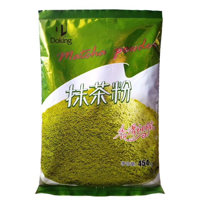 Doking Wholesale Premium Organic Milk Tea Powder Puree Matcha Powder  for Bubble Tea Ingredients Tea Latte Baking