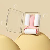 Mini Rouleau Anti-Peluches Portable Manuel pour Vêtements avec 2 Recharges, Emballé pour Voyage et Usage Domestique