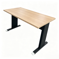 Table de bureau moderne avec plateau en MFC, table de conférence de luxe, table de réception exécutive, mobilier de bureau commercial pour la maison