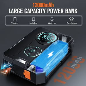 Démarreur de voiture, moto et camion 12V, 8000mAh, batterie lithium portable multifonction - Product Image 2