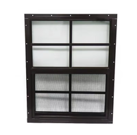 BOCHAMR Certification US Standard NFRC Style Moderne PVC Isolation Thermique Ouverture Verticale Coulissante Simple Cuisine