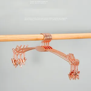 En gros, Cintre en alliage métallique robuste antidérapant avec <span class=keywords><strong>pince</strong></span> pour sous-vêtements, soutiens-gorge, chaussettes et culottes, pour l'organisation des vêtements - Product Image 4