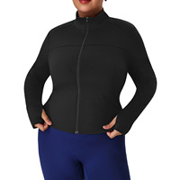 Veste de sport tendance de haute qualité grande taille, grande taille, pour femmes, pour la salle de sport, le fitness, le yoga