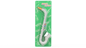 Saxophone pour enfants de haute qualité, instrument de musique en argent, jouet pour enfants, sans piles requises - Product Image 2