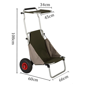 Carrito de Playa Plegable de Aluminio, Carrito de Pesca, Carrito Industrial Plegable OEM - Product Image 5