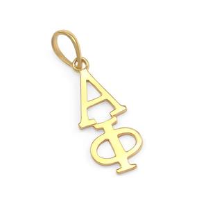 Acero inoxidable 316l Alpha Phi Pvd 18K chapado en oro personalizado hermandad colgante fraternidad joyería letra griega colgante regalo - Product Image 1