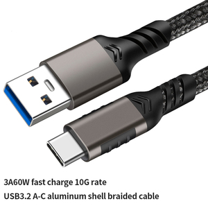 สายเคเบิล USB3.2 10Gbps แบบใหม่ สาย USB Type A เป็น USB C 3.1 3.2 Gen2 สำหรับถ่ายโอนข้อมูล สายชาร์จเร็ว USB C 3A 60W - Product Image 2