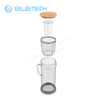 Pichet d'eau en verre à prix compétitif avec filtre système de Filtration à 6 étapes élimine les métaux de chlore et les sédiments ioniseur