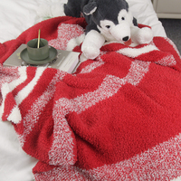 Quelle fabrik 100 % mikrofaser Überwurfdecken benutzerdefinierte decken gestrickt erwachsene decken für das bett