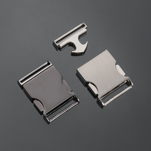 Hebilla de Liberación Lateral Metálica Jiuyuan Q132-25, Resistente para Bolsos, Color Plateado - Product Image 2