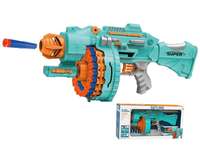 Pistolet à balles molles automatique électrique Gatling, 20 fléchettes, tambour rotatif, blaster en mousse rechargeable, jeu de tir pour enfants et garçons