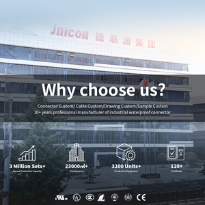 Jnicon M19 20A Max Không Thấm Nước IP67 Dây Cáp Nối Đẩy Khóa Điện 2-22 Pin Tín Hiệu Điện Kết Nối Gắn Kết Bảng Điều Khiển Ổ Cắm - Product Image 6