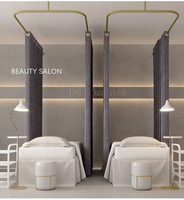 Rideau de porte personnalisé pour boutique de mariée, cloison de séparation pour lit de beauté, rideaux pour magasin de vêtements, cabine d'essayage en U, cabine d'essayage en L