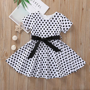 Vente en gros d'usine, nouvelle mode été 2021, robe pour petite fille avec ceinture fleurie - Product Image 2