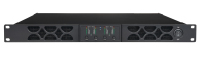 Penguat Daya Kelas D QS4.35 1U 4CH 3500W Berkinerja Tinggi dengan PFC dan Tegangan Lebar untuk Speaker Line Array Pertunjukan Panggung