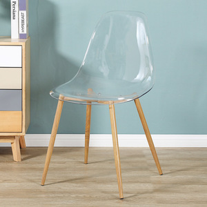 <span class=keywords><strong>Chaise</strong></span> scandinave moderne <span class=keywords><strong>en</strong></span> acrylique transparent pour la maison Table à manger tulipe pour le salon pour la boutique de thé au lait <span class=keywords><strong>en</strong></span> gros - Product Image 2
