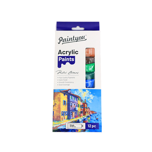 Ensemble <span class=keywords><strong>aquarelle</strong></span> en vrac 12 couleurs Tubes de 6ml Fournitures d'art de grande capacité Kit de peinture extérieure professionnelle - Product Image 1