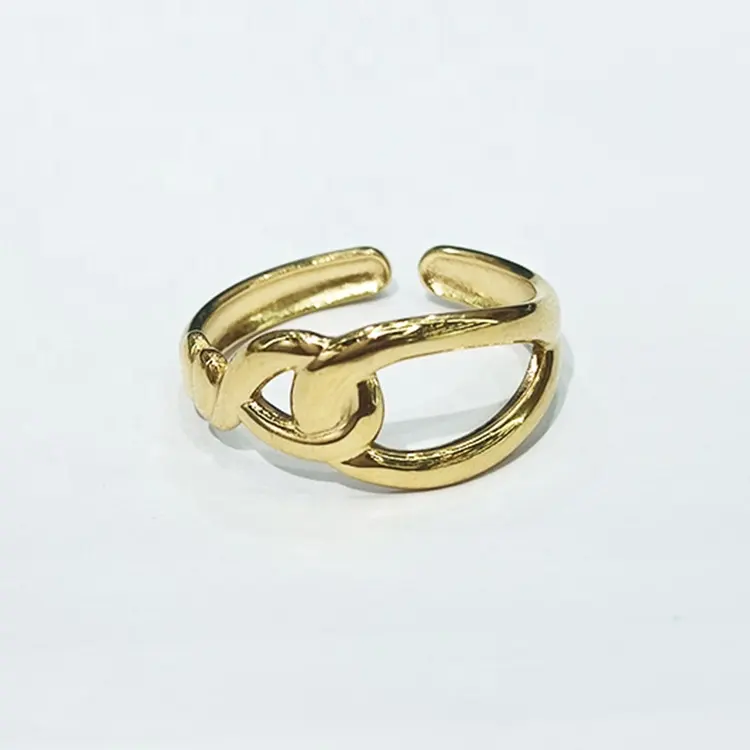 Women Jewelry And Accessories Vintage Ring 14K 18K Gold Plated Stainless Steel Wedding Rings