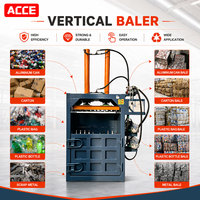 Presse à balles verticale, compacteur de matériaux de rebut, pour papier et plastique à haute densité, gain de place, faible coût