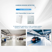 Moniteur de qualité de l'air intelligent de niveau B Capteur de CO2 mural facile à utiliser pour les systèmes de ventilation HVAC Détecteur de gaz CO2 élevé