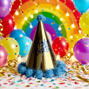 Sombrero de cumpleaños Honey And Sweetness, suministro de fiesta de acrílico de 19x15cm para niños y adultos - Product Image 4