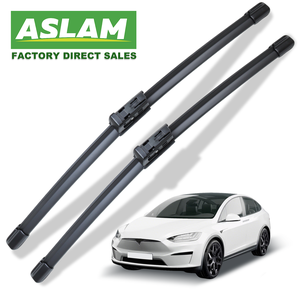 Escobillas Limpiaparabrisas <span class=keywords><strong>de</strong></span> Caucho Natural ASLAM para <span class=keywords><strong>Tesla</strong></span> Model S X, Escobillas Silenciosas Exclusivas para Parabrisas - Product Image 1