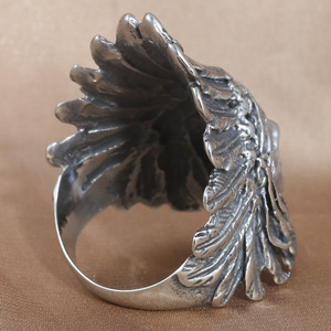 Men's Tribal Face <b>Ring</b> <b>Silver</b> Stainless Steel Punk Style Jewelry Gift 213037 - Product Image 2